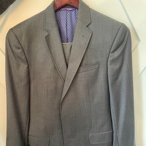 Ted Baker Endurance Gray Suit Size 38 Jacket 31 Pants